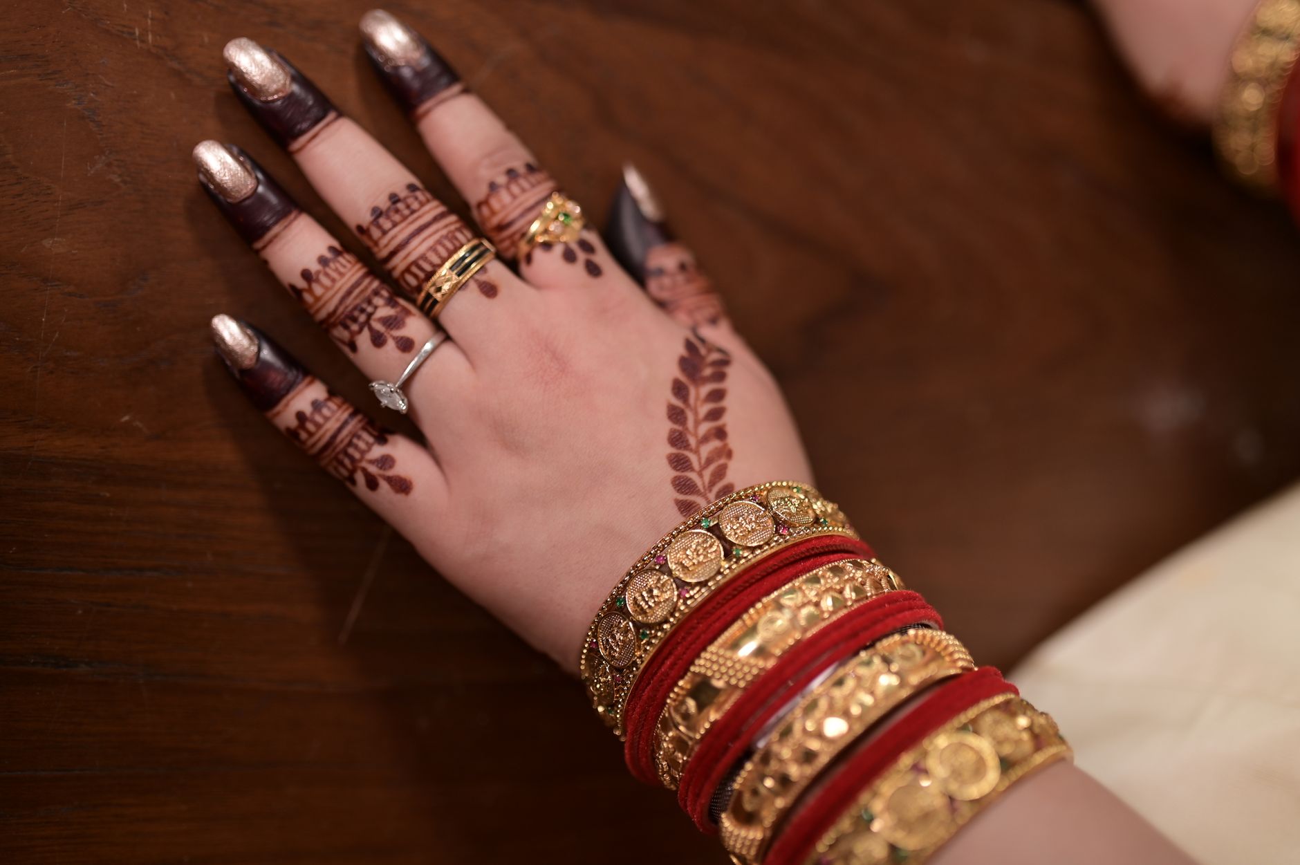 Mehendi henna ceremony
