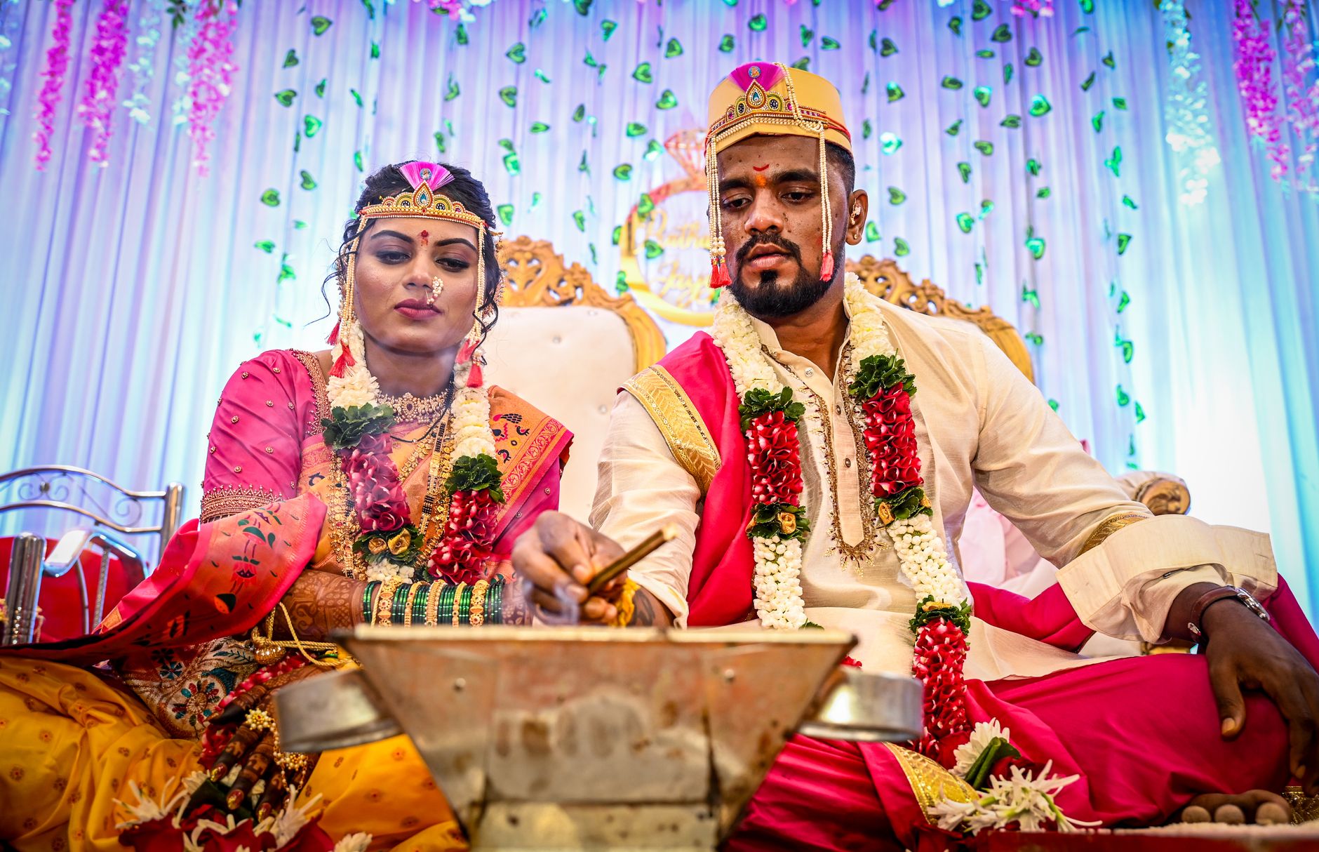 Traditional Hindu wedding ceremony